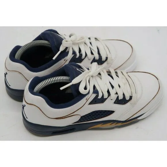 Nike Boys Air Jordan 5 Retro Low 314338-135 White Basketball Shoes Size 6Y