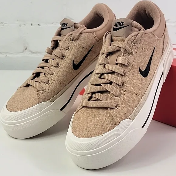 Nike Court Legacy Lift Tan Womens 7 FZ2606 200