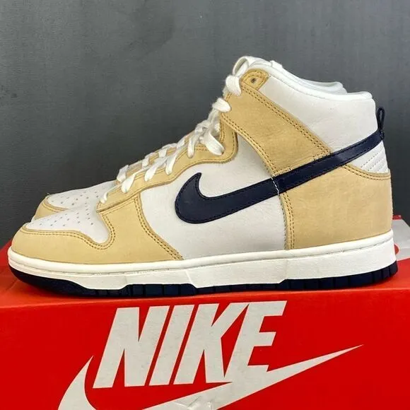 Nike Dunk High Premium 'Sesame Obsidian' womens sneaker shoes size 7.5