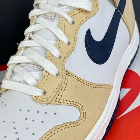 Nike Dunk High Premium 'Sesame Obsidian' womens sneaker shoes size 7.5