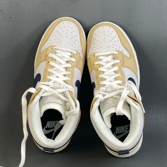 Nike Dunk High Premium 'Sesame Obsidian' womens sneaker shoes size 7.5