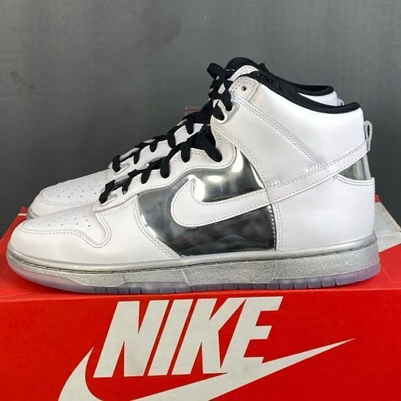 Nike Dunk High SE Chrome sneaker shoes women size 9