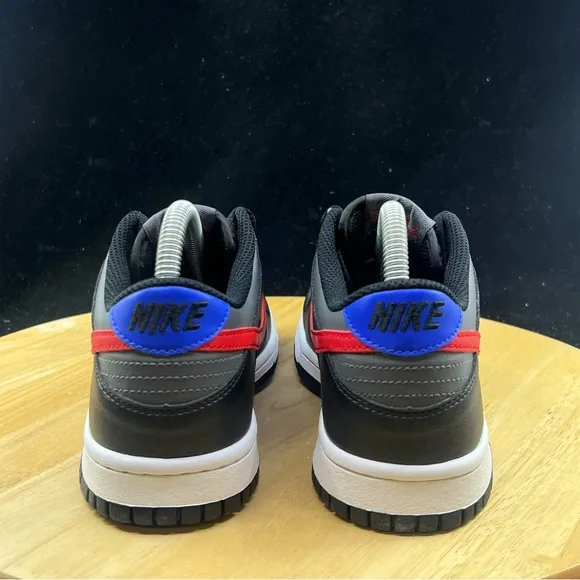 Nike Dunk Low Black Racer Blue University Red FV0373-001 GS Size 5.5Y / W 7
