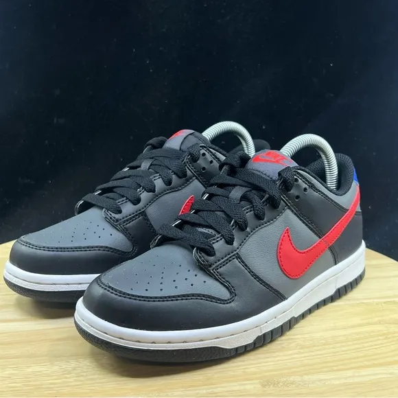 Nike Dunk Low Black Racer Blue University Red FV0373-001 GS Size 5.5Y / W 7