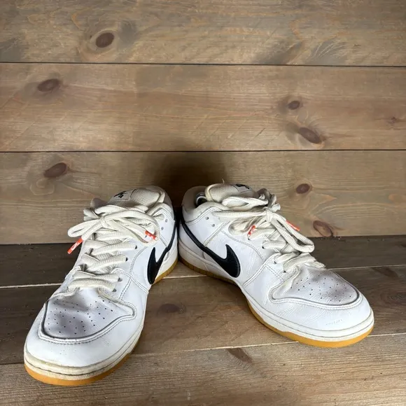 nike dunk low pro iso mens size 9.5 shoes white athletic skate sneakers