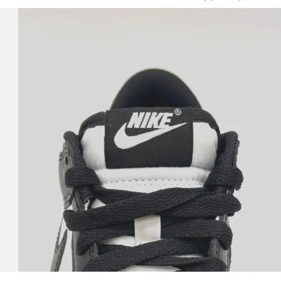 Nike Dunk Low Retro White Black Panda CW1590-100 Kids Sneakers Shoes