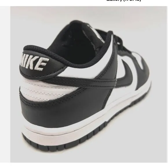 Nike Dunk Low Retro White Black Panda CW1590-100 Kids Sneakers Shoes