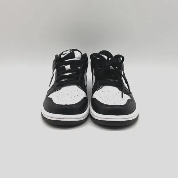 Nike Dunk Low Retro White Black Panda CW1590-100 Kids Sneakers Shoes