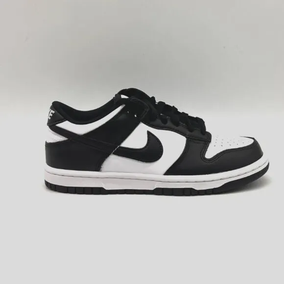 Nike Dunk Low Retro White Black Panda CW1590-100 Kids Sneakers Shoes