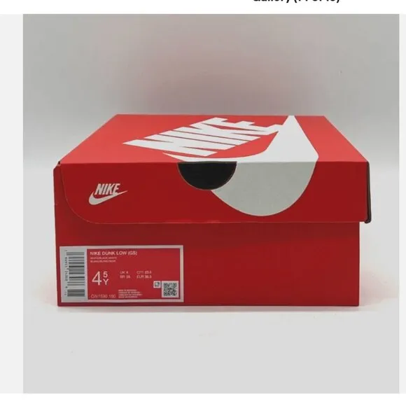 Nike Dunk Low Retro White Black Panda CW1590-100 Kids Sneakers Shoes