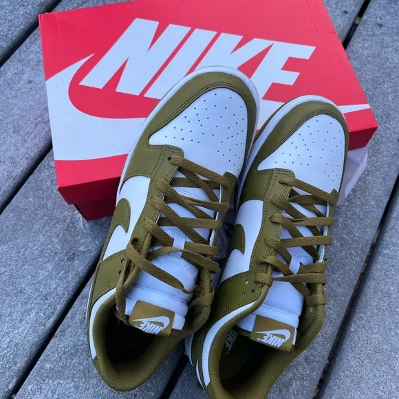 NIKE DUNK LOW RETRO - WHITE/PACIFIC MOSS size 11