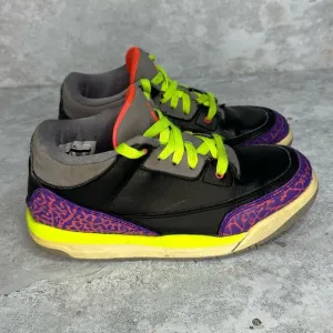 Nike Girls Air Jordan 3 Retro Iii 441140-039 YOUTH Size 3Y