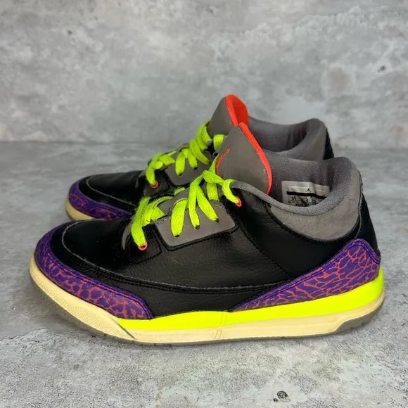 Nike Girls Air Jordan 3 Retro Iii 441140-039 YOUTH Size 3Y