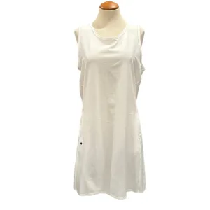 NIKE GOLF DRI-FIT WHITE TANK DRESS ACTIVEWEAR ATHLEISURE PLEATED SKIRT SUMMER