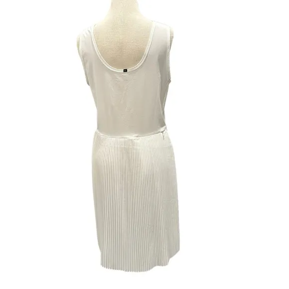 NIKE GOLF DRI-FIT WHITE TANK DRESS ACTIVEWEAR ATHLEISURE PLEATED SKIRT SUMMER