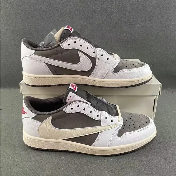 Nike Gray and White Retro-Inspired Sneakers