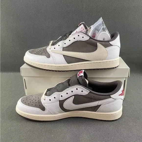 Nike Gray and White Retro-Inspired Sneakers