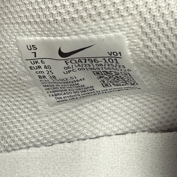 Nike Ja 1 White Mens Basketball Shoes FQ4796-101 VNDS Sz 7