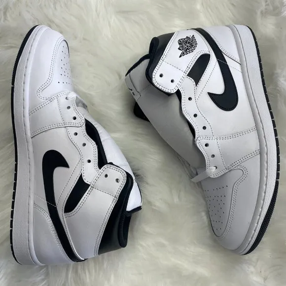 Nike Jordan 1 White Reverse Panda Mens Basketball Shoes DQ8426-132 NEW Size 10