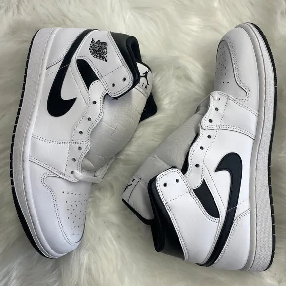 Nike Jordan 1 White Reverse Panda Mens Basketball Shoes DQ8426-132 NEW Size 10
