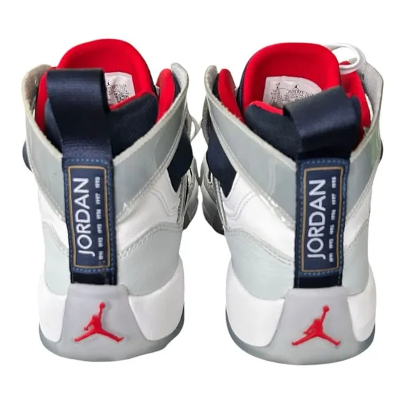 NIKE JORDAN Jumpman Two Trey Olympic Sneakers Leather Mid Tops Men’s Size 8 EC