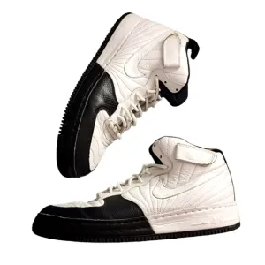 NIKE JORDANS AF1 Fusion Air Force 1 AFJ12 Size 10.5 White Black Taxi 317742