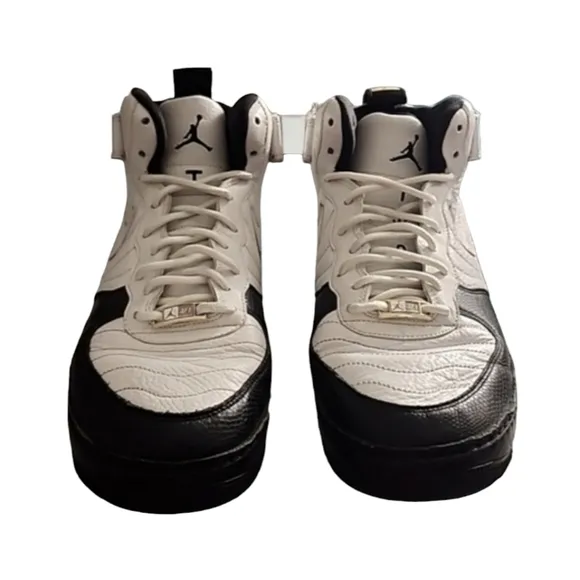NIKE JORDANS AF1 Fusion Air Force 1 AFJ12 Size 10.5 White Black Taxi 317742