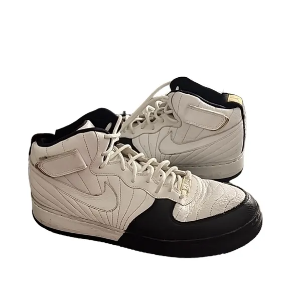 NIKE JORDANS AF1 Fusion Air Force 1 AFJ12 Size 10.5 White Black Taxi 317742