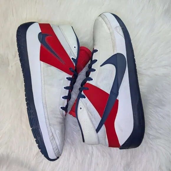 Nike KD 13 Shoes Men Size 12.5 White Red Blue Basketball Kevin Durant | VKTRY