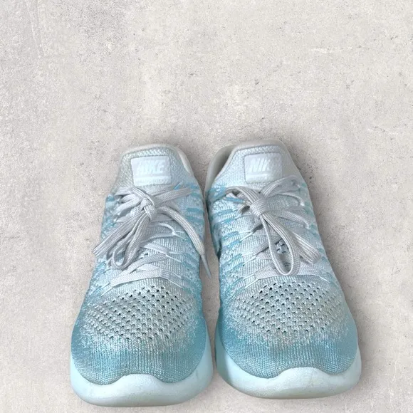 Nike Lunarepic Flyknit 2 Blue Running Shoes Womens Size 8 #01850