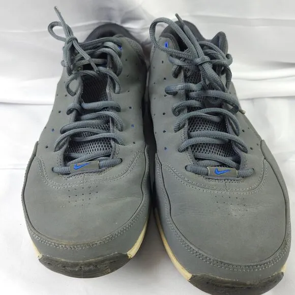 Nike Mens 11.5 Gray Air ZOOM HOOP LE LOW STEVE NASH Basketball Shoes 318854-041