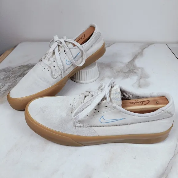 Nike Men's 2020 Shane SB White Gum Tennis Skate Shoes Sneakers, Off White, 9.5