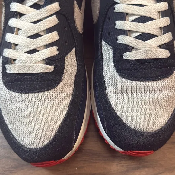 Nike Men’s Air Max 90 Low Navy Crimson Shoes