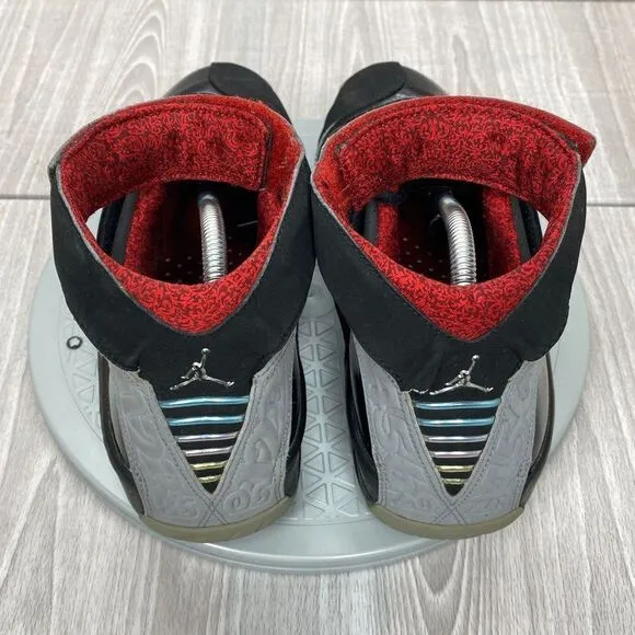 Nike Mens Air Jordan 20 Retro 2015 Stealth Black Red Shoes 310455-002 Sz 9.5