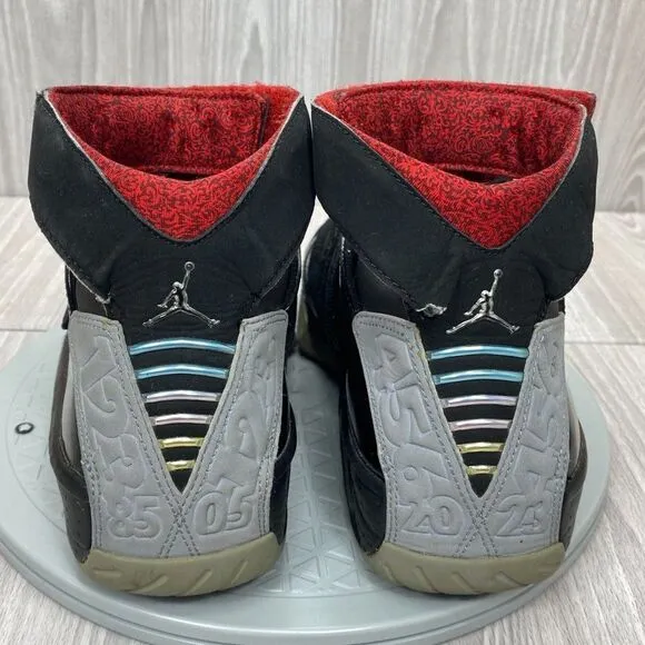 Nike Mens Air Jordan 20 Retro 2015 Stealth Black Red Shoes 310455-002 Sz 9.5