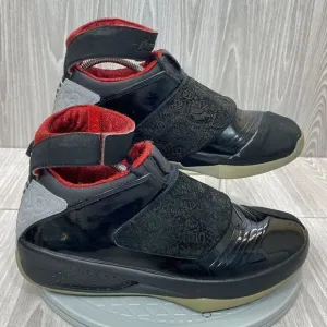 Nike Mens Air Jordan 20 Retro 2015 Stealth Black Red Shoes 310455-002 Sz 9.5
