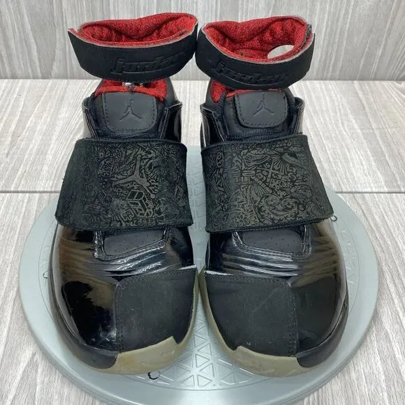 Nike Mens Air Jordan 20 Retro 2015 Stealth Black Red Shoes 310455-002 Sz 9.5