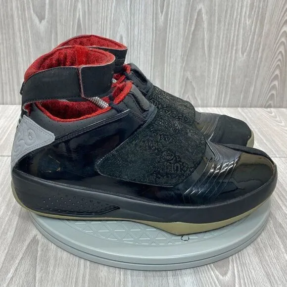 Nike Mens Air Jordan 20 Retro 2015 Stealth Black Red Shoes 310455-002 Sz 9.5
