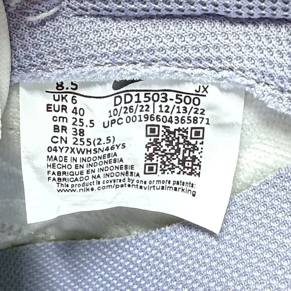 Nike Nike Dunk Low Indigo Haze Womens Shoes DD1503-500 VNDS Sz 8.5