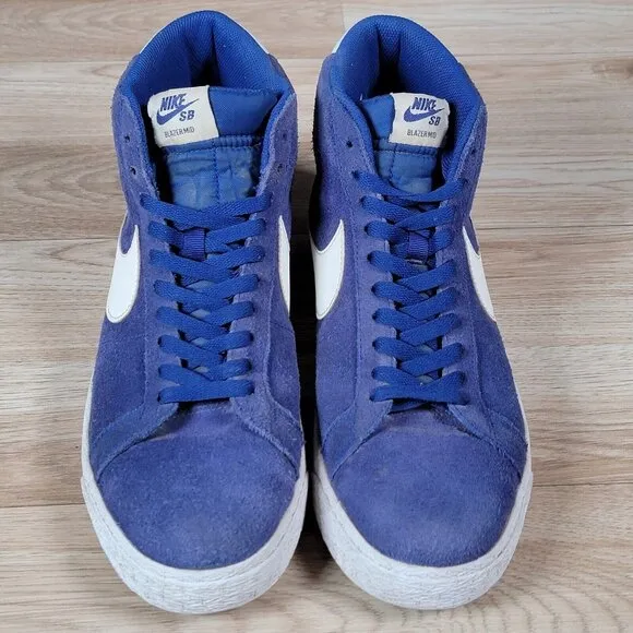 Nike SB Blazer Mid Shoes Mens Size 11 Blue White Skate Athletic 864349-403