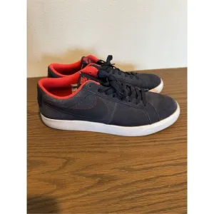 Nike SB Blazer Vapor Low 878365-441 Skate Shoes Navy Red White Men's 12 Suede