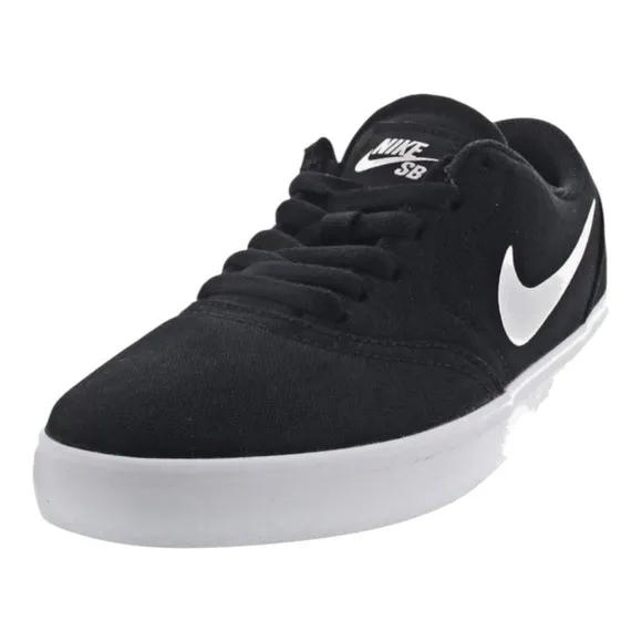 Nike SB Charge Canvas Skate Sneakers Black / White Shoes CD6279-002 Size 11.5 NW