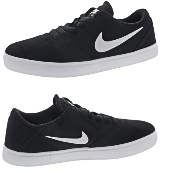 Nike SB Charge Canvas Skate Sneakers Black / White Shoes CD6279-002 Size 11.5 NW
