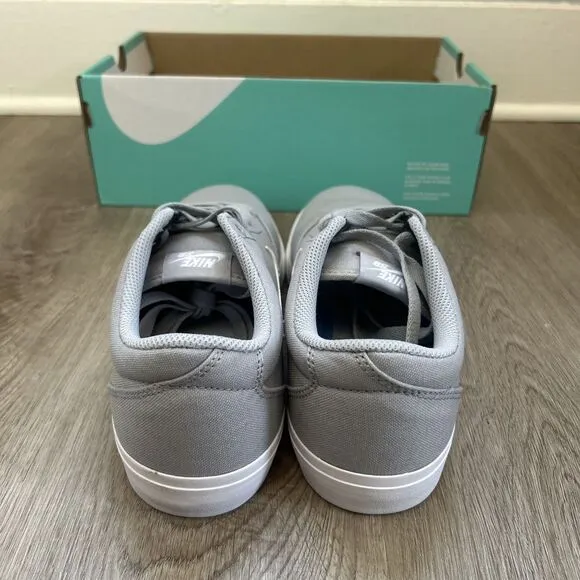 Nike SB Charge Canvas Solarsoft Men's 9 Gray Shoes Low Top Retro Skate Sneakers