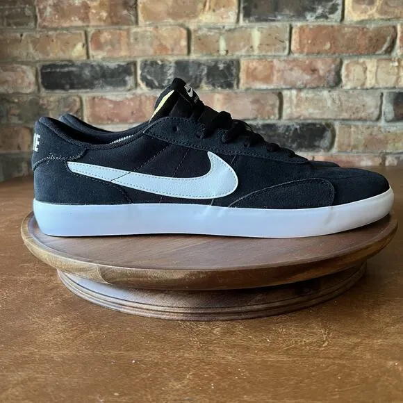 Nike SB Heritage Vulc Black White Skate Sneaker Shoes CD5010-003 Men's Size 10
