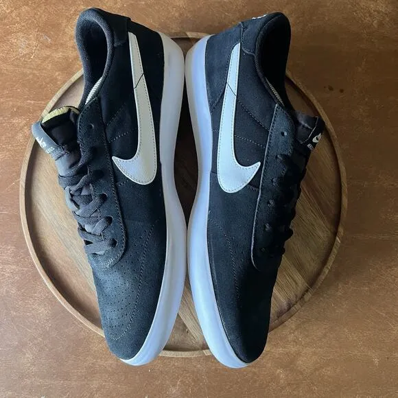 Nike SB Heritage Vulc Black White Skate Sneaker Shoes CD5010-003 Men's Size 10