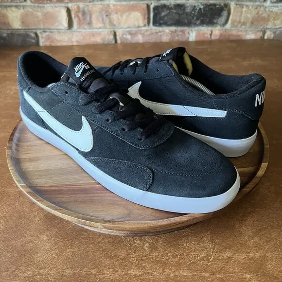 Nike SB Heritage Vulc Black White Skate Sneaker Shoes CD5010-003 Men's Size 10