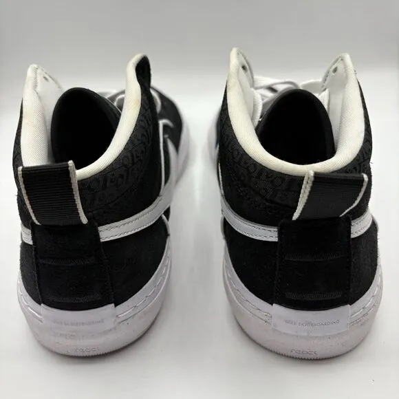 Nike SB React‎ Leo Skate Shoes Men Size 11.5 Black White Sneakers DX4361-001