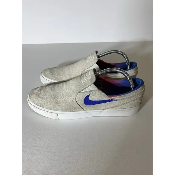 Nike SB Shoes Mens 9.5 Summit White Zoom Stefan Janoski Slip on RM T CU9230-100