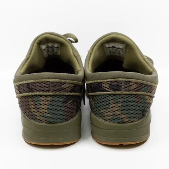NIKE SB Stefan Janoski Max Iguana Camo Skate Shoes Green 631303-203 Mens Sz 10.5